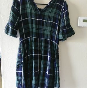 NewWTags NeverWorn Jr's SzLARGE Plaid Dressl